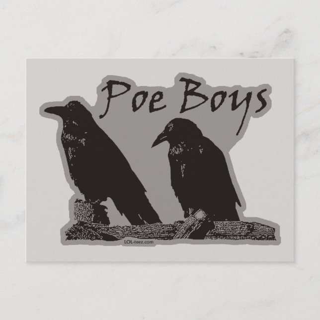 Poe-pojkar Vykort (Framsida)