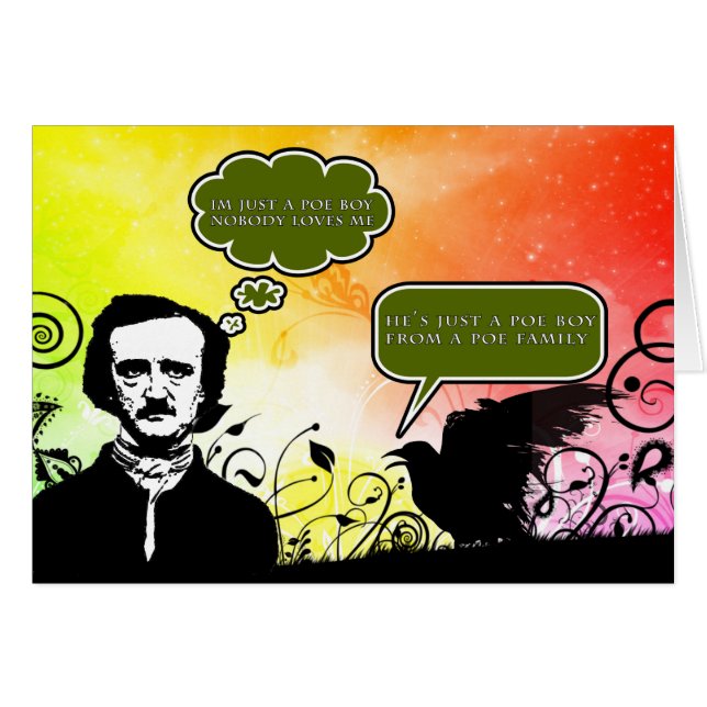 Poe-pojke Hälsningskort (Framsidan Horizontal)