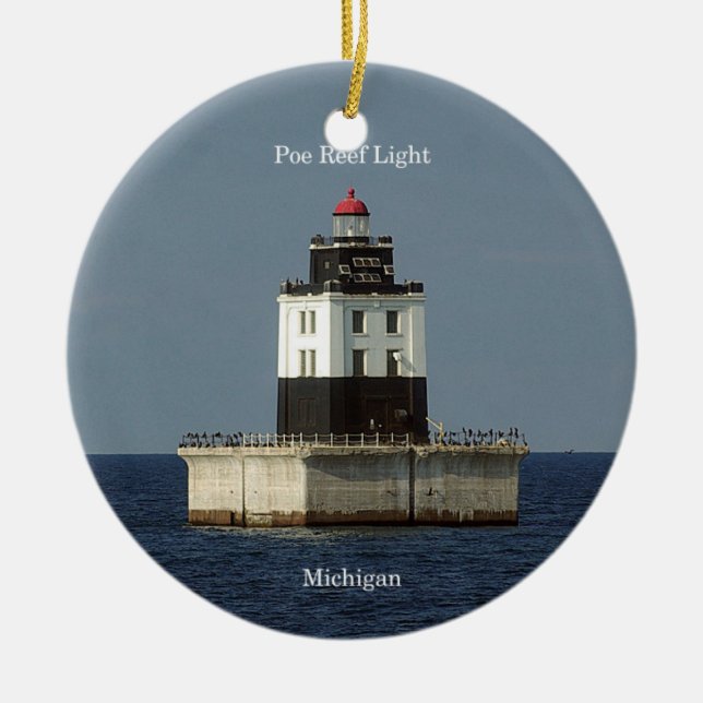 Poe Reef Light-ornament Julgransprydnad Keramik (Framsidan)