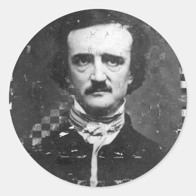 Poe Runt Klistermärke (Framsida)
