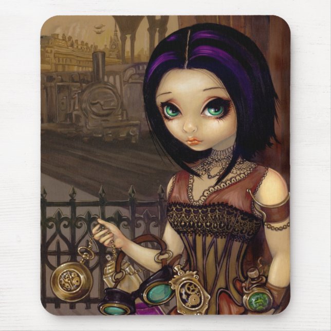 Poe - steampunkfe Mousepad Musmatta (Framsidan)