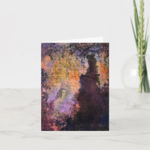 Poe till Fru Marie Louise (Shaw) Digital Collage Kort