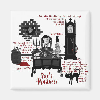 "Poe's Galenhet" (Version 2) Magnet