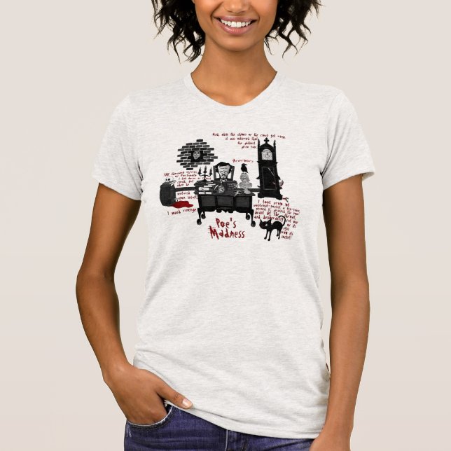 "Poes galenheta" skjorta Tee (Framsida)