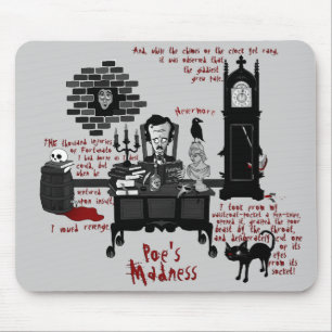 "Poes galenheta" (version 2) Mousepad Musmatta