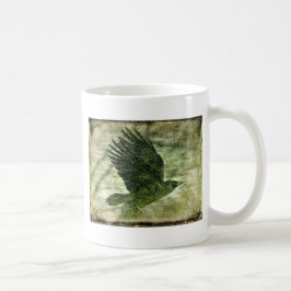 Poes Grunge Raven Kaffemugg