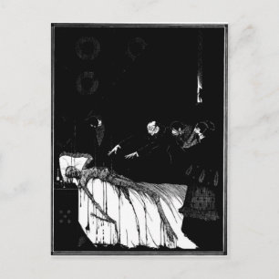 Poes tal om mysterium och fantasi vykort