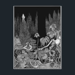Poes tal om mysterium och fantasi vykort<br><div class="desc">Illustrationer för Poes tal av Myasty and Imagination Harry Clarke's Illustrations for Poe's Tales of Myasty and Imagination (1919), illustrator av Bok och irländsk nedfläckad, Harry Clarke's illustrations for Edgar Allan Poe's Tales of Myasty and Imagination: den första versionen från 1919 begränsades till 1923 publicerades en andra upprepning med 8...</div>