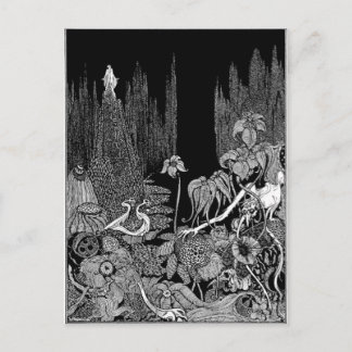 Poes tal om mysterium och fantasi vykort