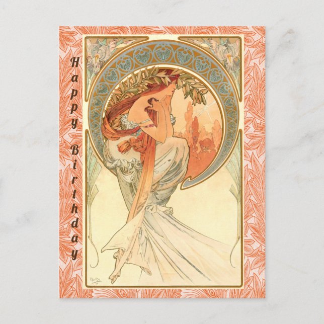 Poesi, Grattis på födelsedagen Vykort (Framsida)