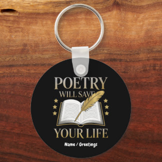 Poesi Kommer Att Rädda Ditt Liv Rolig Poet & Litte Nyckelring