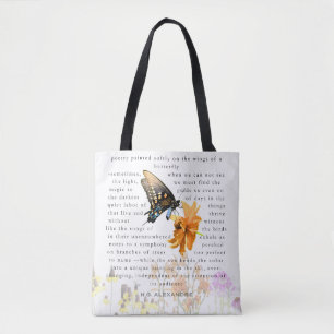 “Poesi målad mjukt”–ToteBag av H.G. Alexandre Tygkasse