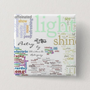 Poesi mosaiska Wordle klämmer fast Knapp