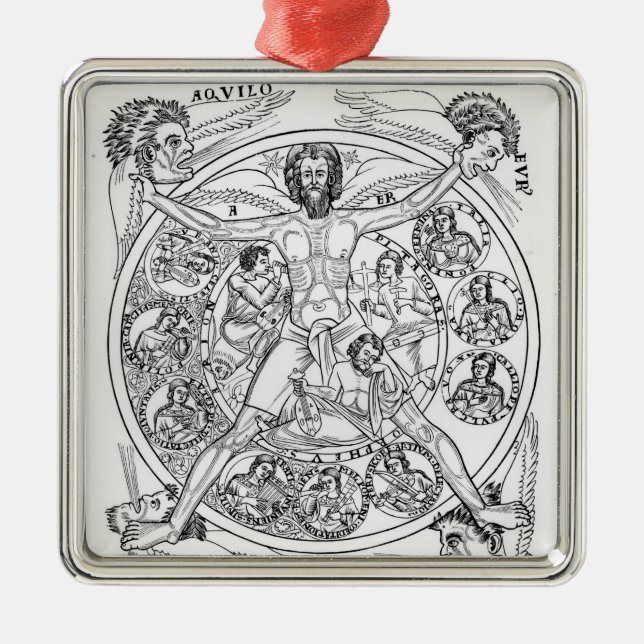 Poesi och musik julgransprydnad metall (Framsidan)