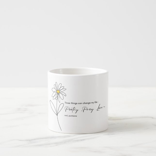 Poesi Tusenskönor Blomkruka Espressomugg (Framsidan)