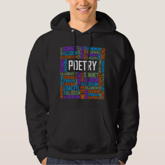 Poesiord Älskare Present Poet Skrivande Dikt Förfa Hoodie