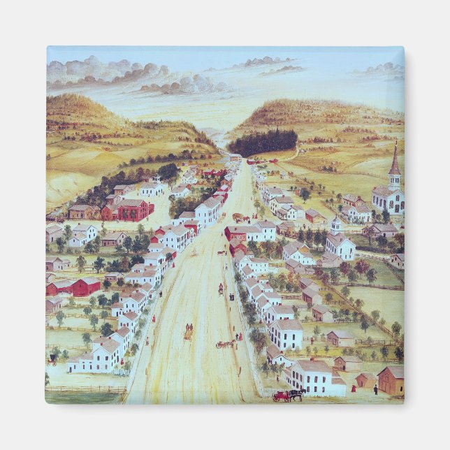 Poestenkill, New York, 1855 Magnet (Framsidan)