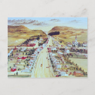 Poestenkill, New York, cirka 1855 Vykort