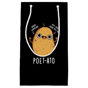 Poet-ato Funny Veggie Potato Pun Mörk BG