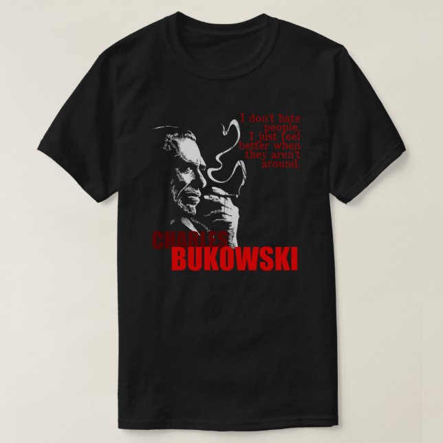 Poet & Author Charles Bukowski Tee Essential T-Shi (Design framsida)
