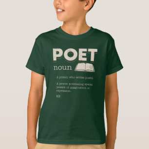 Poet Definition Rolig Hedersutmärkelse Nyhet Gag T Shirt