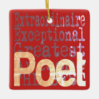 Poet Extraordinaire Julgransprydnad Keramik