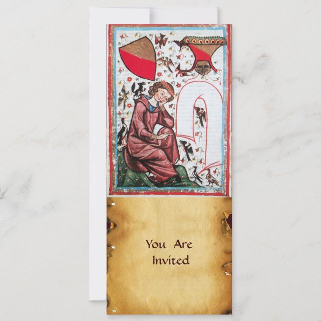 POET I FÅGELNS TRÄDGÅRD INBJUDNINGAR (Framsida)