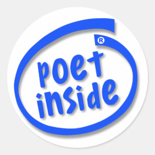 Poet Inside Runt Klistermärke
