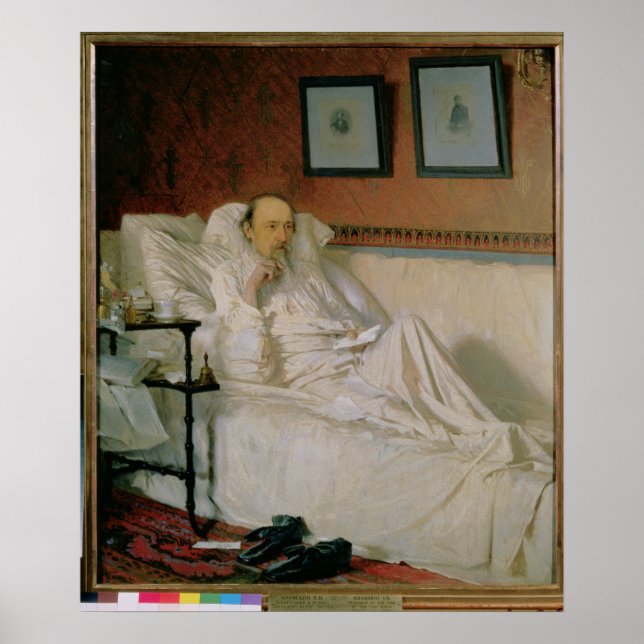 Poet Nikolay Alekseyevich Nekrasov Poster (Framsidan)