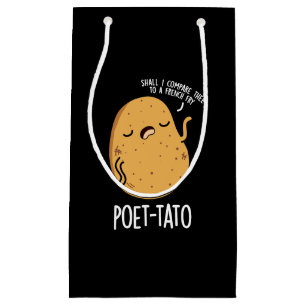 Poet-tato Funny Potato Pun Mörk BG