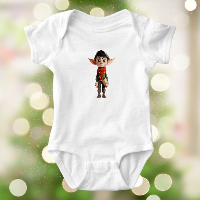 Poet Tonåring Jul Alv Baby Kroppsoverall T Shirt (Skapare uppladdad)