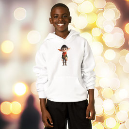 Poet Tonåring jul Elf Boy's Hoodie T Shirt