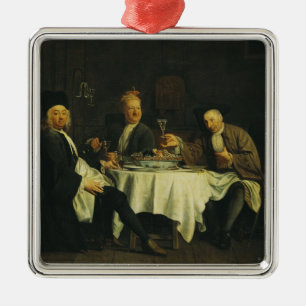 Poeten Alexis Piron på bord Julgransprydnad Metall