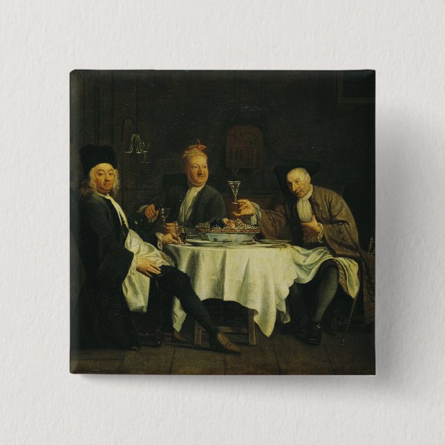 Poeten Alexis Piron på bord Knapp (Framsida)