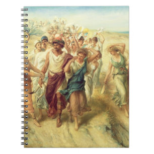 Poeten Anacreon (570-485 BC) med hans musor, 189 Anteckningsbok