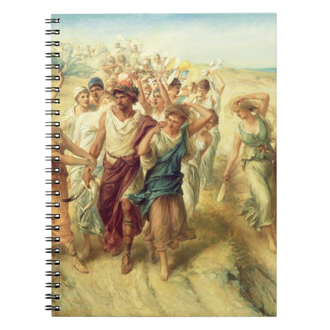 Poeten Anacreon (570-485 BC) med hans musor, 189 Anteckningsbok (Framsidan)