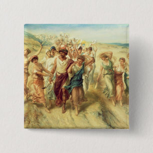 Poeten Anacreon (570-485 BC) med hans musor, 189 Knapp