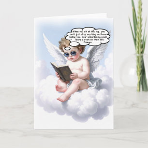 Poetic Cherub Wisdom Greeting Card Tack Kort