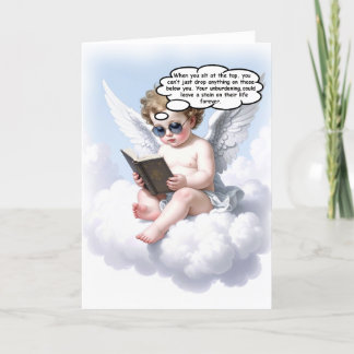 Poetic Cherub Wisdom Greeting Card Tack Kort