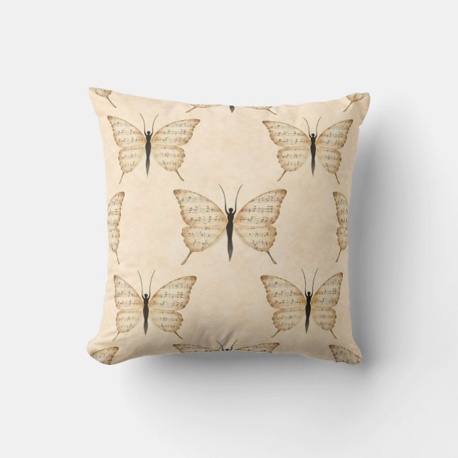 Poetic Human Butterfly Square Cushion Kudde (Framsida)