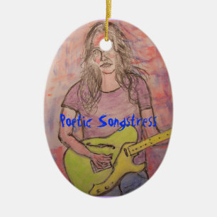 Poetic Songstress Julgransprydnad Keramik