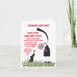 Poetic Valentines kort