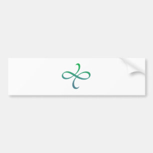 Poetica Flourish (blå grönt) Bildekal