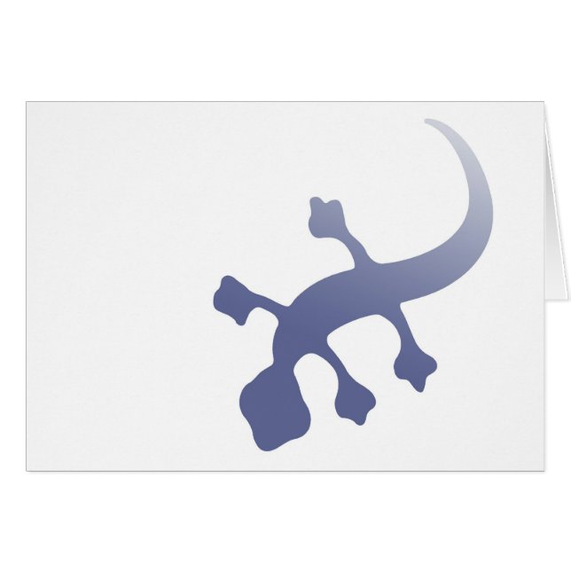 Poetica Gecko Hälsningskort (Framsidan Horizontal)