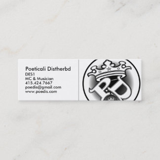 Poeticali Distherbd, MC kort