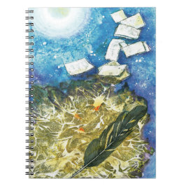 Poetisches Motiv mit Mondschein. Anteckningsbok