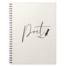 Poetisk anteckningsbok för handskrift – minimalist