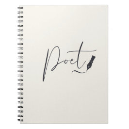 Poetisk anteckningsbok för handskrift – minimalist