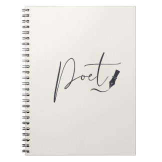 Poetisk anteckningsbok för handskrift – minimalist