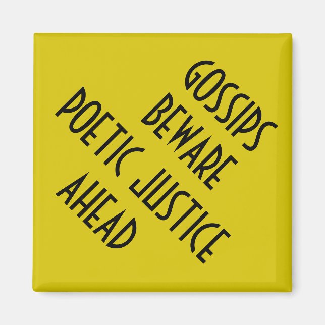 POETISK JUSTICE MAGNET (Framsidan)